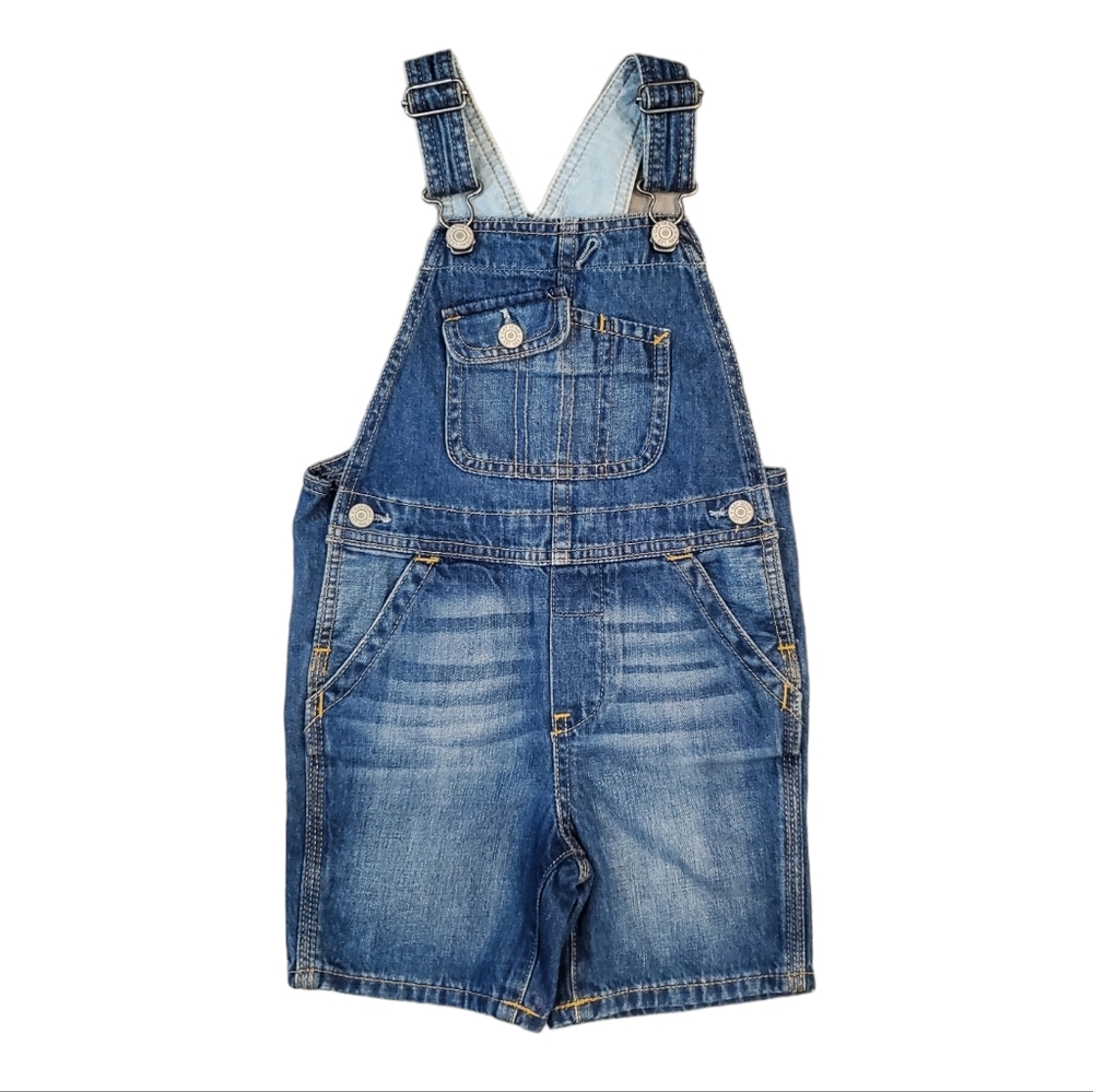 BabyGap Shortalls Size 3 Years Blue Denim Overalls